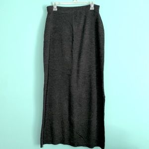 Fashion Bug Gray Stretch Knit Maxi Skirt